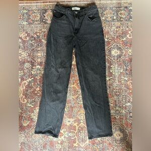 Abercrombie & Fitch - CURVE LOVE - high rise 90s straight leg jeans